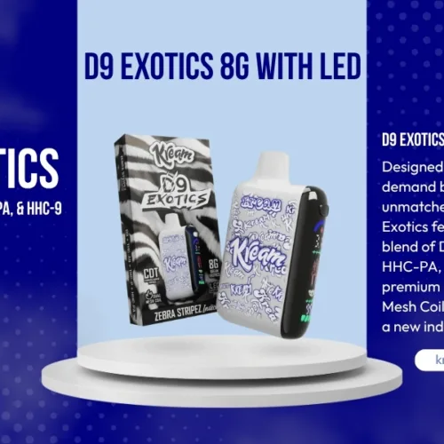 D9 Exotics 8G with LED: Potency and Style Combined
