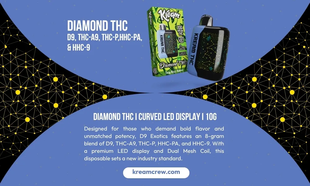 Diamond THC 10G Curved Display: Vape Like a Pro